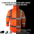 Jaqueta de segurança de inverno de alta visibilidade do logotipo personalizado